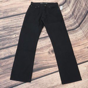 NWT Old Navy Black Straight Leg Women's Jeans Size 26 R 26x30  Mid Rise